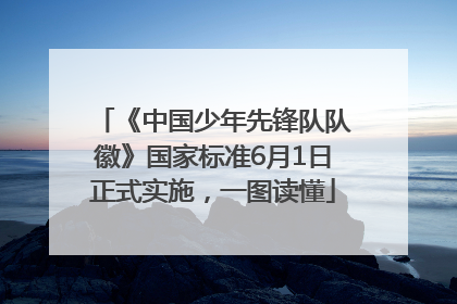 《中国少年先锋队队徽》国家标准6月1日正式实施，一图读懂