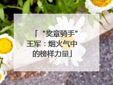 “奖章骑手”王军：烟火气中的榜样力量