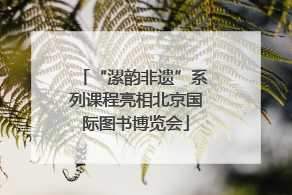 “漯韵非遗”系列课程亮相北京国际图书博览会