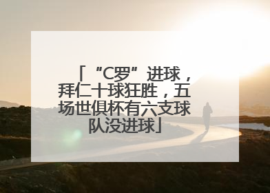 “C罗”进球，拜仁十球狂胜，五场世俱杯有六支球队没进球