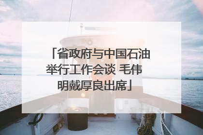 省政府与中国石油举行工作会谈 毛伟明戴厚良出席