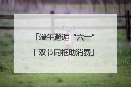 端午邂逅“六一”丨双节同框助消费