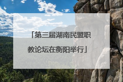 第三届湖南民盟职教论坛在衡阳举行