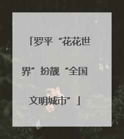 罗平“花花世界”扮靓“全国文明城市”