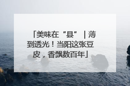 美味在“县”｜薄到透光！当阳这张豆皮，香飘数百年