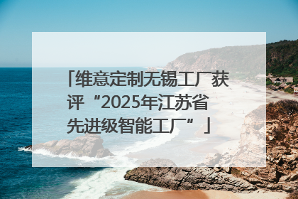 维意定制无锡工厂获评“2025年江苏省先进级智能工厂”