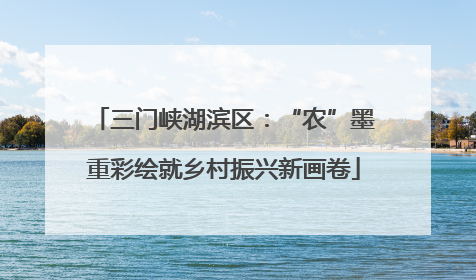 三门峡湖滨区：“农”墨重彩绘就乡村振兴新画卷