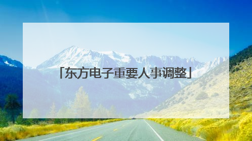 东方电子重要人事调整