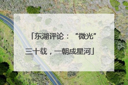 东湖评论：“微光”三十载，一朝成星河
