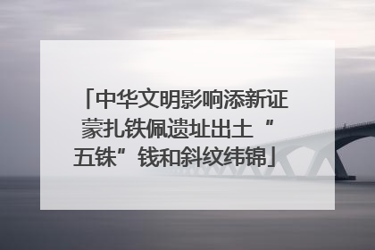 中华文明影响添新证 蒙扎铁佩遗址出土“五铢”钱和斜纹纬锦