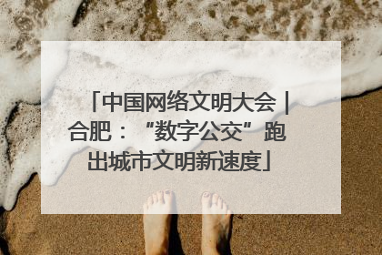 中国网络文明大会｜合肥：“数字公交”跑出城市文明新速度