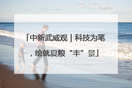 中新武威观｜科技为笔，绘就夏粮“丰”景