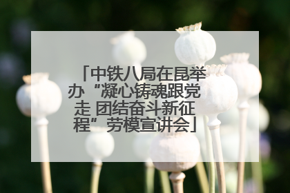 中铁八局在昆举办“凝心铸魂跟党走 团结奋斗新征程”劳模宣讲会