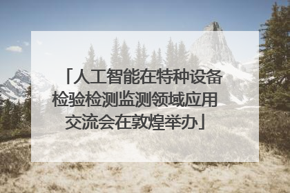 人工智能在特种设备检验检测监测领域应用交流会在敦煌举办