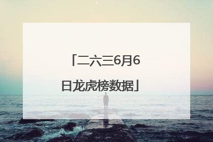 二六三6月6日龙虎榜数据
