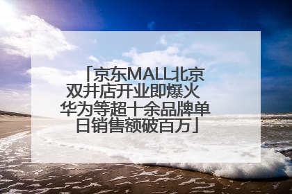 京东MALL北京双井店开业即爆火 华为等超十余品牌单日销售额破百万