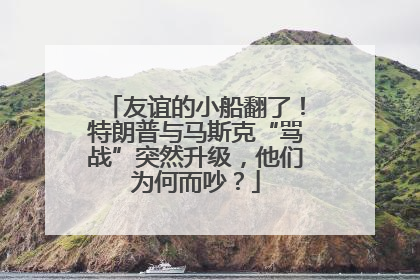 友谊的小船翻了！特朗普与马斯克“骂战”突然升级，他们为何而吵？
