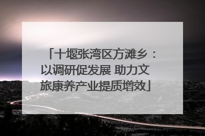 十堰张湾区方滩乡：以调研促发展 助力文旅康养产业提质增效