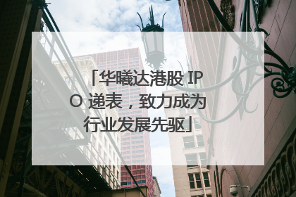 华曦达港股 IPO 递表，致力成为行业发展先驱