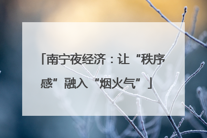南宁夜经济：让“秩序感”融入“烟火气”