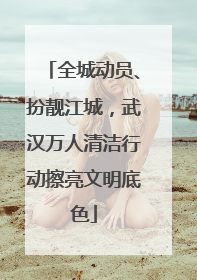 全城动员、扮靓江城，武汉万人清洁行动擦亮文明底色