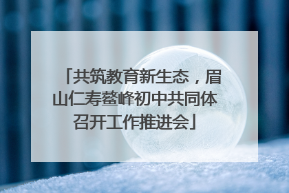 共筑教育新生态，眉山仁寿鳌峰初中共同体召开工作推进会