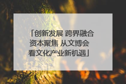 创新发展 跨界融合 资本聚焦 从文博会看文化产业新机遇