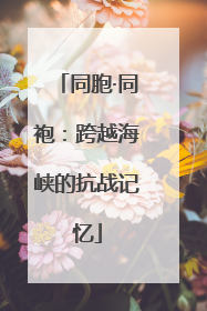 同胞·同袍：跨越海峡的抗战记忆