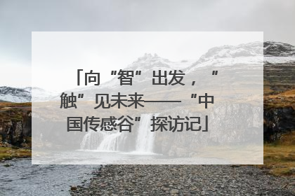 向“智”出发，“触”见未来——“中国传感谷”探访记