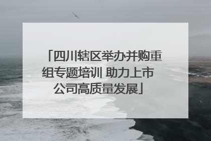 四川辖区举办并购重组专题培训 助力上市公司高质量发展