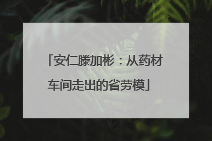 安仁滕加彬：从药材车间走出的省劳模