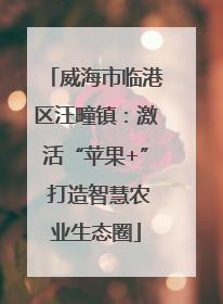 威海市临港区汪疃镇：激活“苹果+” 打造智慧农业生态圈
