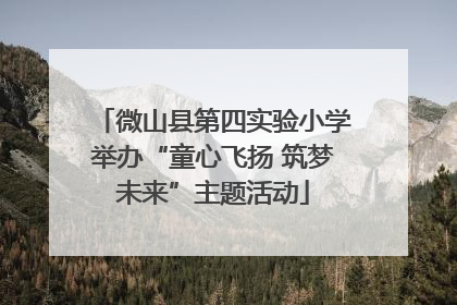 微山县第四实验小学举办“童心飞扬 筑梦未来”主题活动