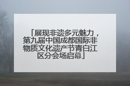 展现非遗多元魅力，第九届中国成都国际非物质文化遗产节青白江区分会场启幕