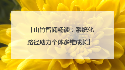 山竹智阅畅读：系统化路径助力个体多维成长
