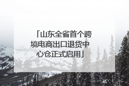 山东全省首个跨境电商出口退货中心仓正式启用