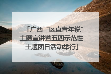 广西“区直青年说”主题宣讲暨五四示范性主题团日活动举行