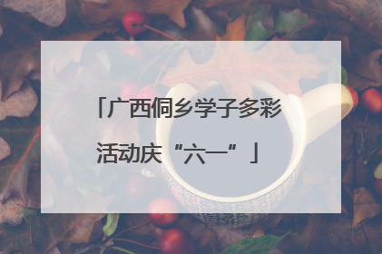 广西侗乡学子多彩活动庆“六一”