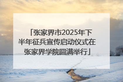 张家界市2025年下半年征兵宣传启动仪式在张家界学院圆满举行