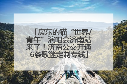 房东的猫“世界/青年”演唱会济南站来了！济南公交开通6条歌迷定制专线