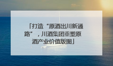 打造“原酒出川新通路”，川酒集团重塑原酒产业价值版图