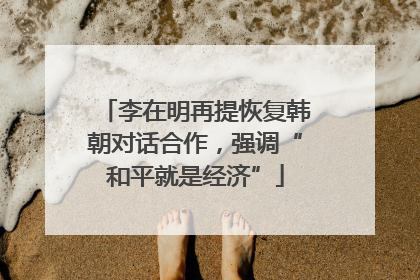 李在明再提恢复韩朝对话合作，强调“和平就是经济”