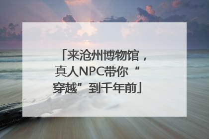 来沧州博物馆，真人NPC带你“穿越”到千年前