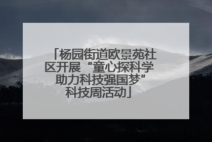 杨园街道欧景苑社区开展“童心探科学 助力科技强国梦”科技周活动