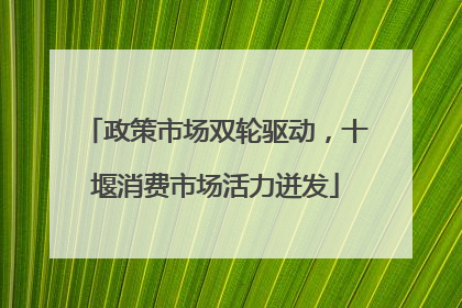 政策市场双轮驱动，十堰消费市场活力迸发