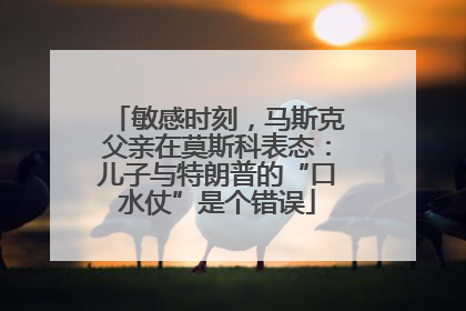 敏感时刻，马斯克父亲在莫斯科表态：儿子与特朗普的“口水仗”是个错误