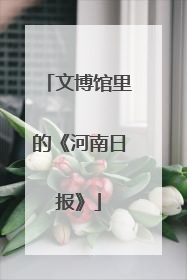 文博馆里的《河南日报》