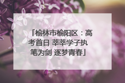榆林市榆阳区：高考首日 莘莘学子执笔为剑 逐梦青春