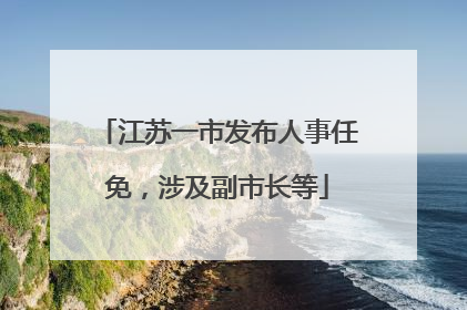 江苏一市发布人事任免，涉及副市长等