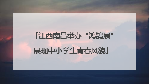 江西南昌举办“鸿鹄展” 展现中小学生青春风貌